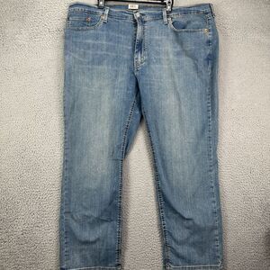 Levis 541 Tapered Jeans Men 44X30 Blue Distressed Athletic Fit Red Tab Denim NEW